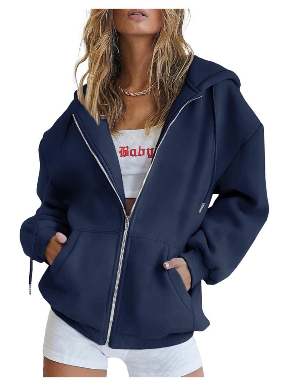 Women's Fall Zip Up Hoodie Sweatshirt Fleece Lined Casual